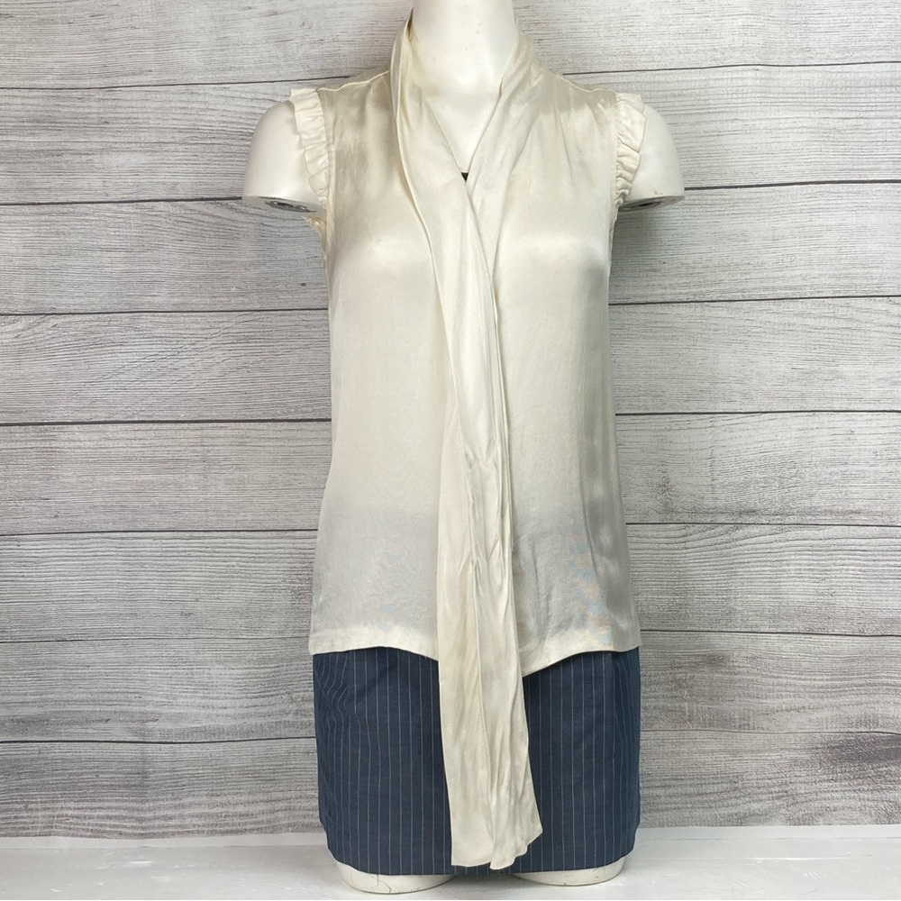 Kate Spade New York Ivory Scarf Neck Size 4